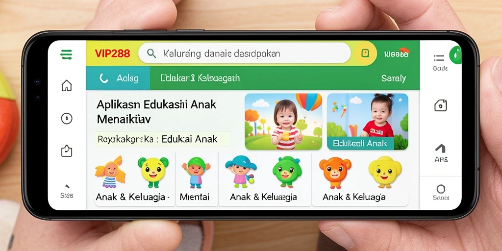 Antarmuka VIP288 yang ramah anak dan interaktif.
